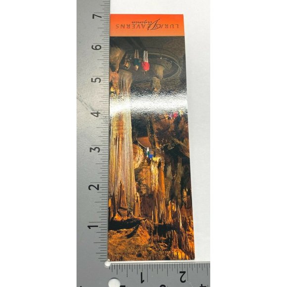 Luray Caverns Virginia Paper Bookmark Travel Souvenir 7" Long - Picture 3 of 7